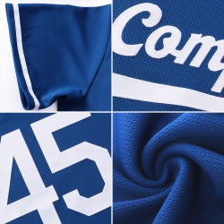 Maillot de baseball rétro en tricot côtelé Royal Jersey authentique, couleur or et marron, sur mesure