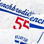 Maillot de baseball personnalisé noir et rouge blanc authentique Maillot de baseball personnalisé noir et rouge blanc authentique