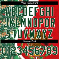 Maillot de baseball 3D authentique rouge personnalisé Mexique vert-blanc