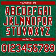 Maillot de baseball 3D Mexique Kelly Authentic Green Custom Red Green-White