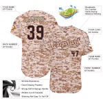 Maillot authentique noir et cramoisi camouflage Salute personnalisé pour le service de baseball Maillot authentique noir et cramoisi camouflage Salute personnalisé pour le service de baseball