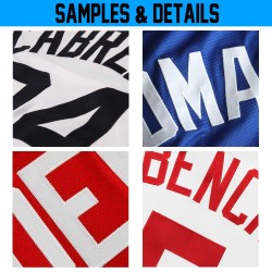 Maillot de baseball personnalisé Red-Light Fashion Royal Split bleu authentique