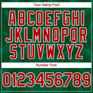 Maillot de baseball 3D Kelly authentique, vert, rouge et blanc, personnalisé, Mexique Maillot de baseball 3D Kelly authentique, vert, rouge et blanc, personnalisé, Mexique