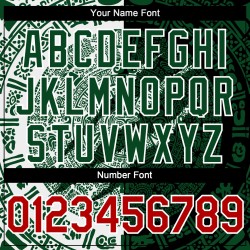 Maillot de baseball 3D à gratter du Mexique, rouge, personnalisé, authentique, vert et blanc, noir