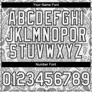 Maillot de baseball 3D personnalisé blanc du Mexique, gris-noir authentique