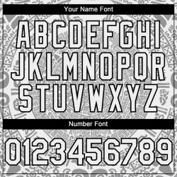 Maillot de baseball 3D personnalisé blanc du Mexique, gris-noir authentique