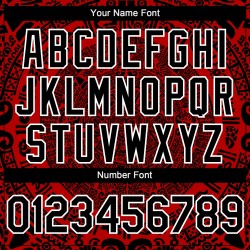 Maillot de baseball 3D authentique personnalisé Mexique rouge noir-blanc