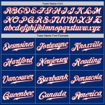 Maillot de baseball personnalisé Red-Light Fashion Royal Split bleu authentique Maillot de baseball personnalisé Red-Light Fashion Royal Split bleu authentique