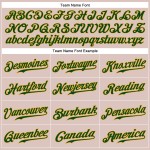 Maillot de baseball vert-or pour le service Salute Custom Camo authentique Maillot de baseball vert-or pour le service Salute Custom Camo authentique